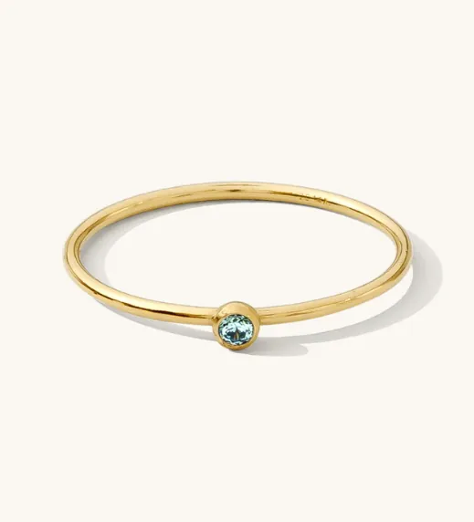 March Birthstone Ring